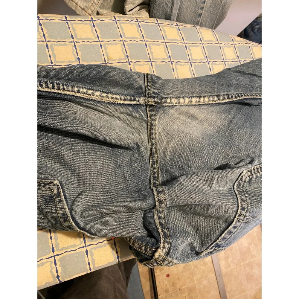 Vintage Y2K Levis 501 Mens Jeans 38x32 (36x30) Medium Wash Straight Button Fly